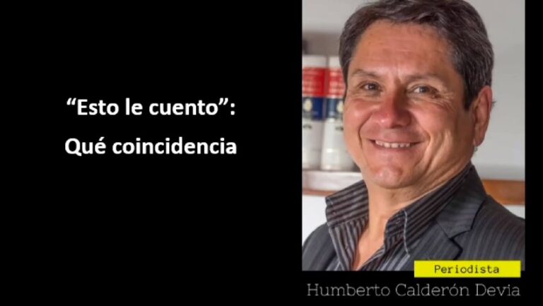 ¡Qué coincidencia!